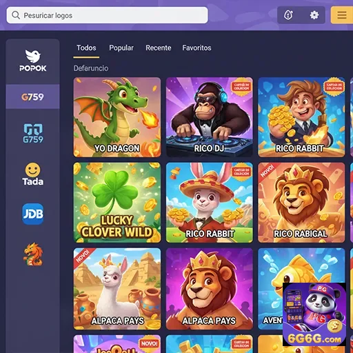 Ilustração de Atrações dos Jogos VIP na 6g6g